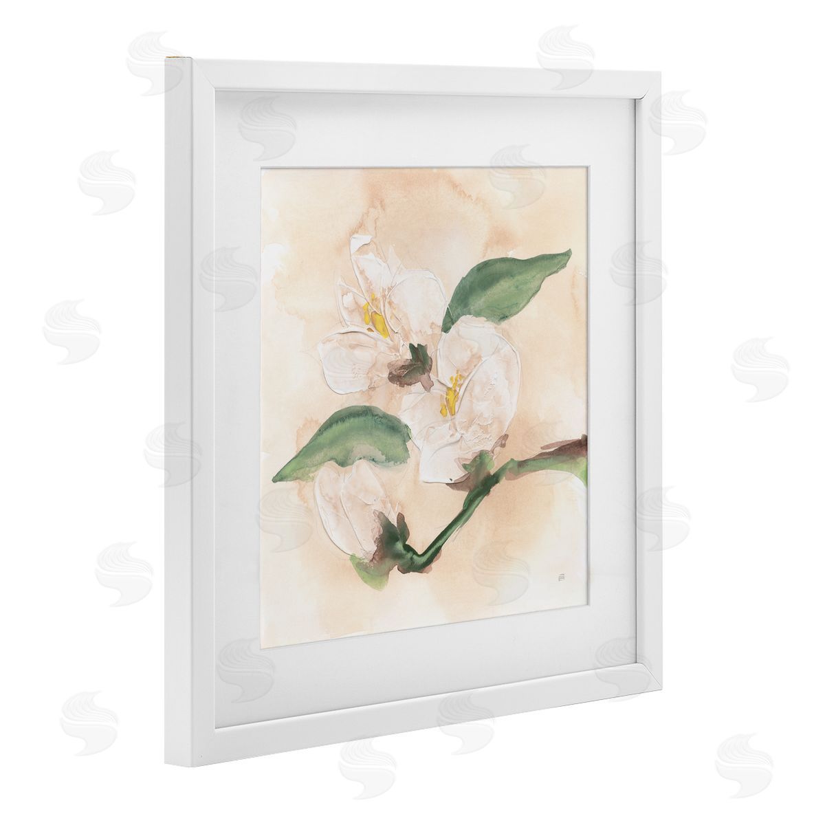 Chris Paschke Dimensional Magnolia Blooms Canvas Wall Art Print