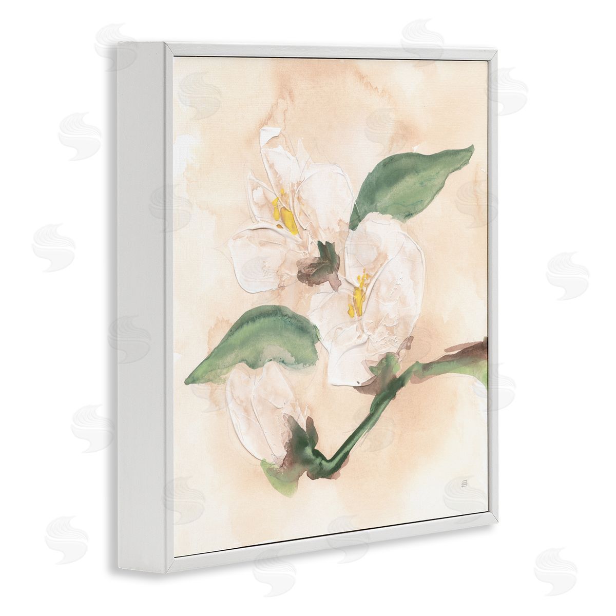 Chris Paschke Dimensional Magnolia Blooms Canvas Wall Art Print