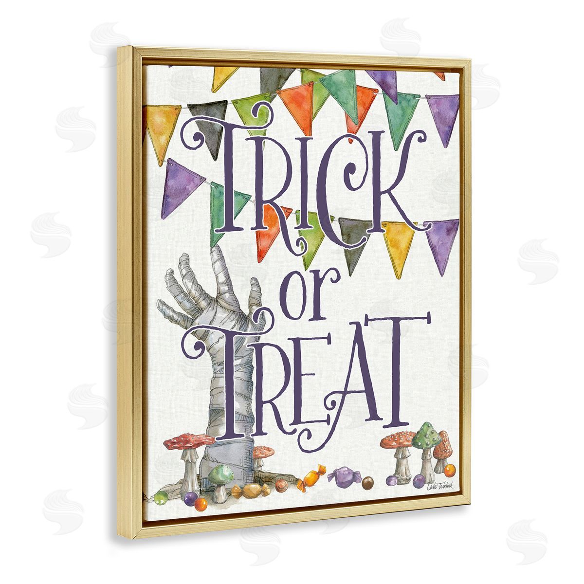 Leslie Trimbach Spellbound Trick Or Treat Canvas Wall Art Print