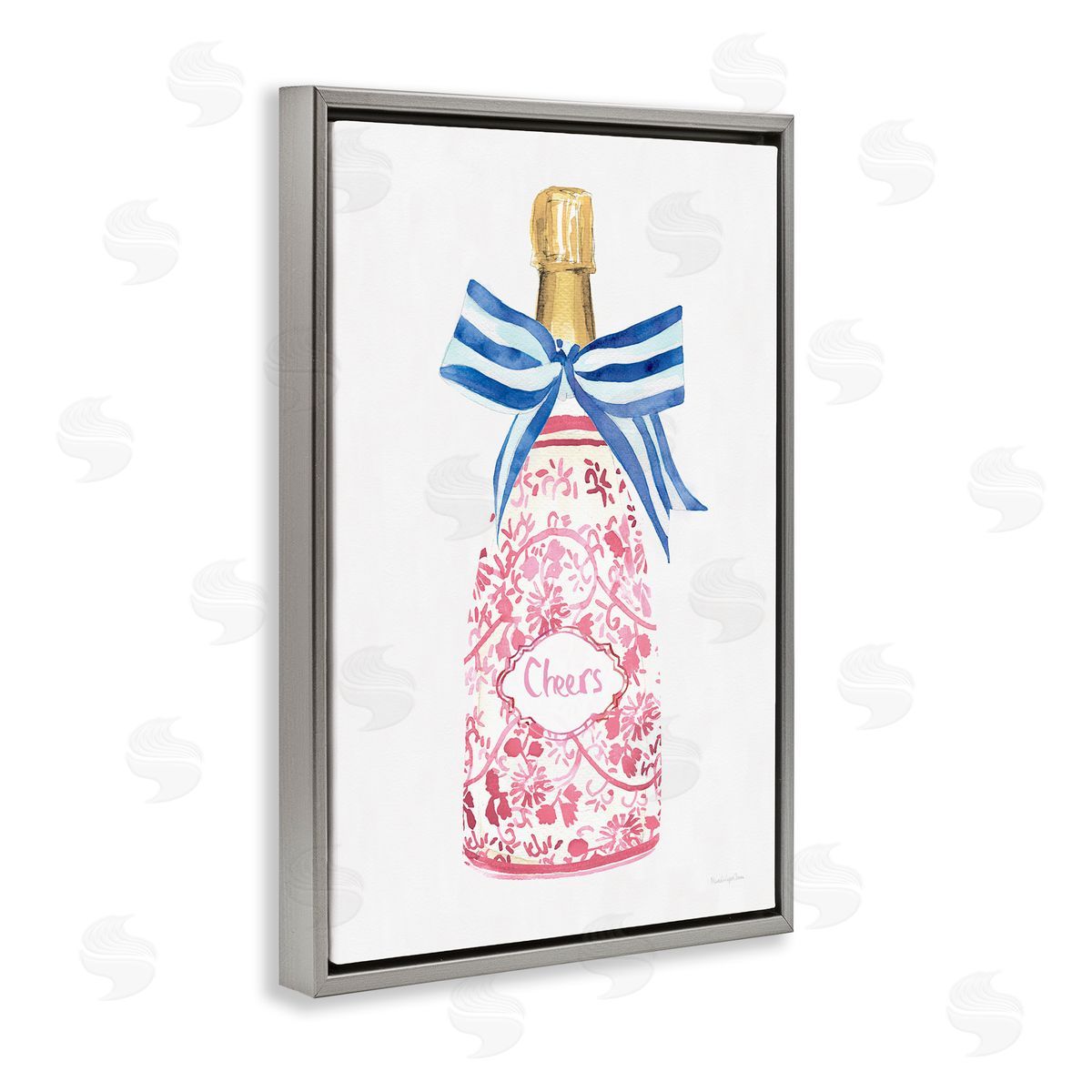 Mercedes Lopez Charro Flirty Champagne Cheers Canvas Wall Art Print
