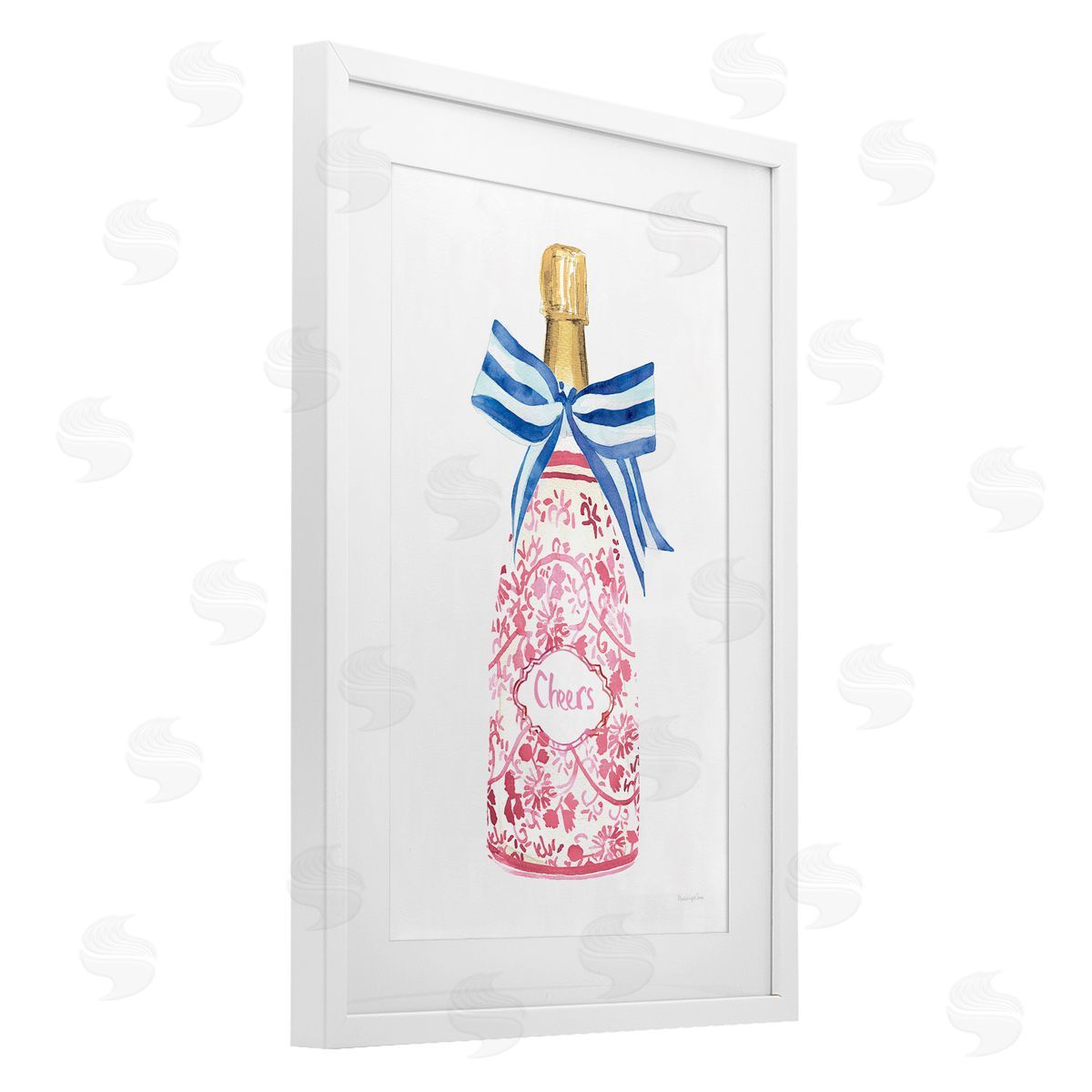 Mercedes Lopez Charro Flirty Champagne Cheers Canvas Wall Art Print