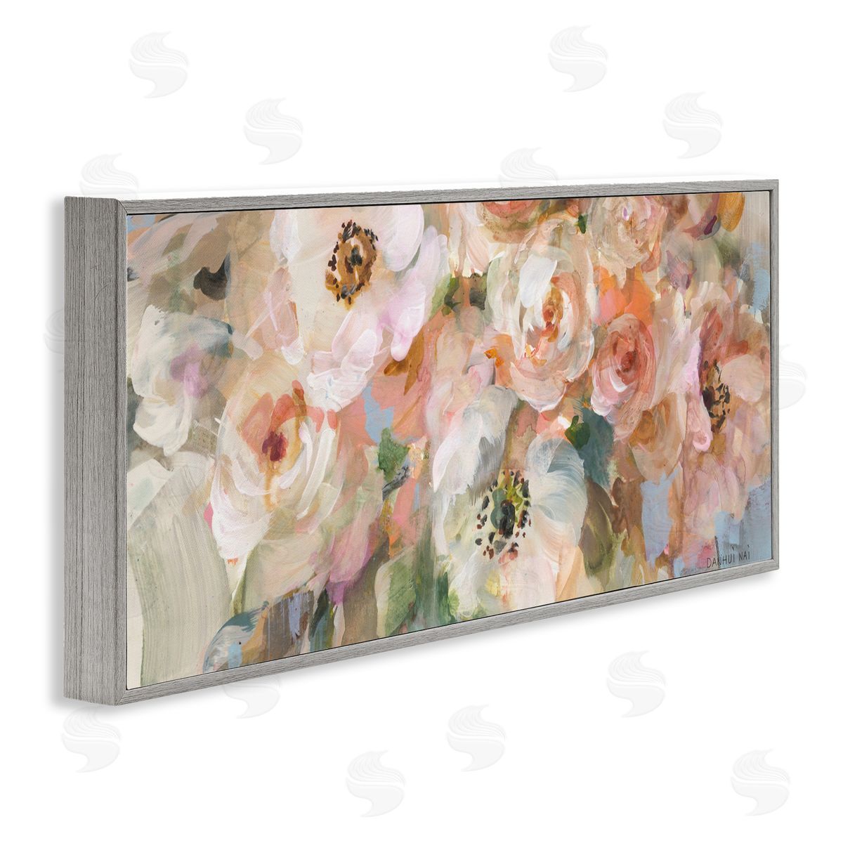 Danhui Nai Blushing Flower Bouquet Canvas Wall Art Print