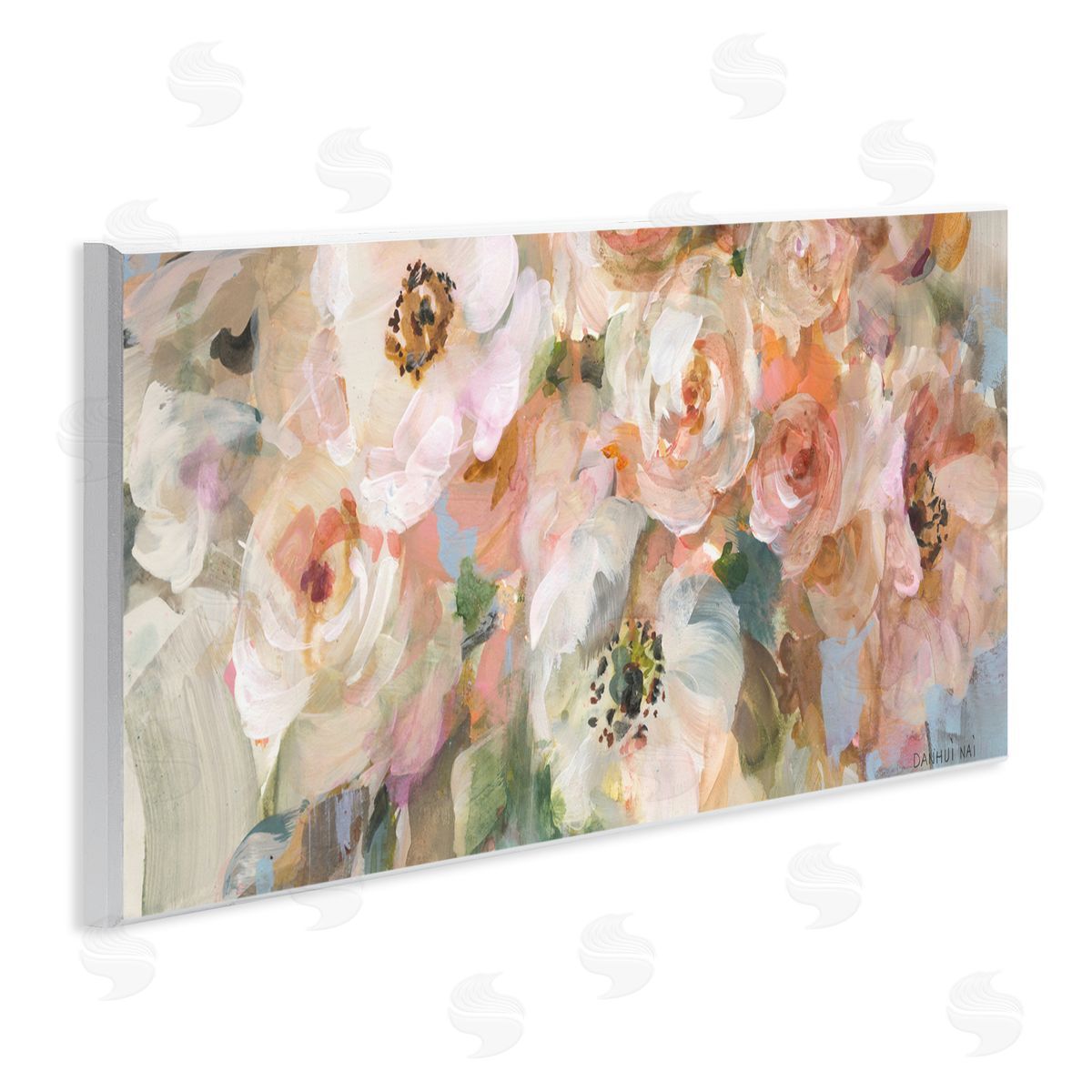 Danhui Nai Blushing Flower Bouquet Canvas Wall Art Print