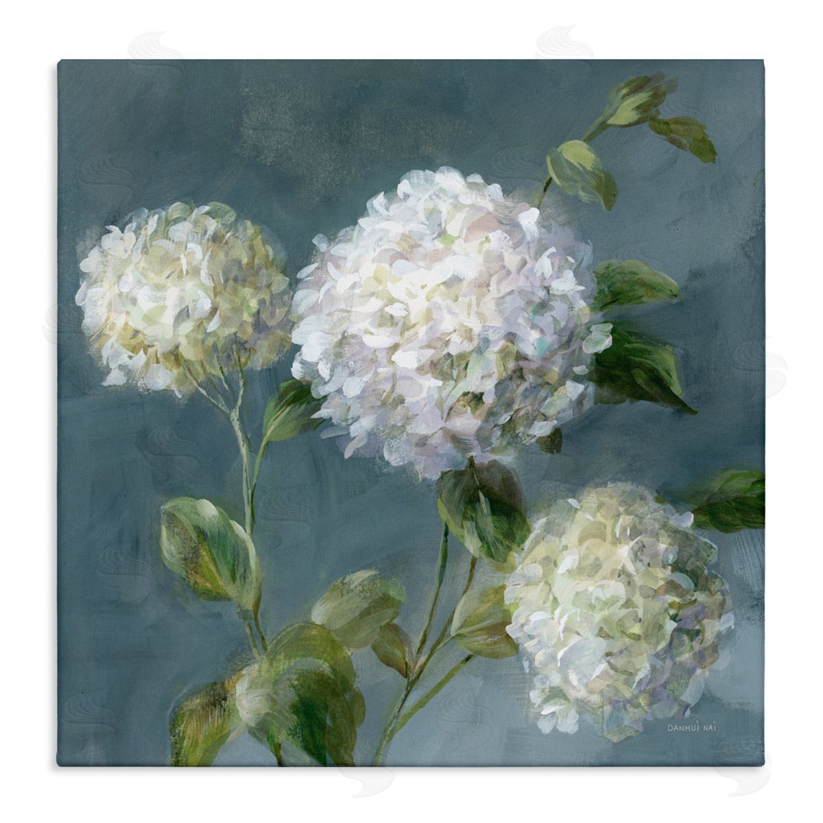 Danhui Nai Summer Simplicity Hydrangeas Canvas Wall Art Print