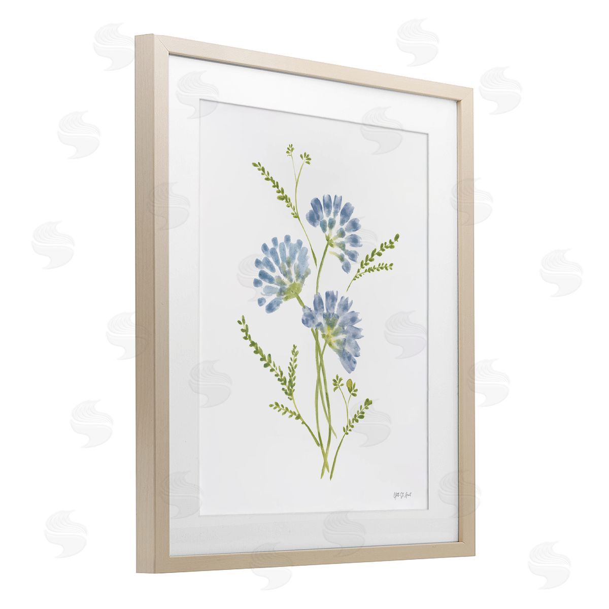 Yvette St. Amant Cornflower Herb Bundle Canvas Wall Art Print