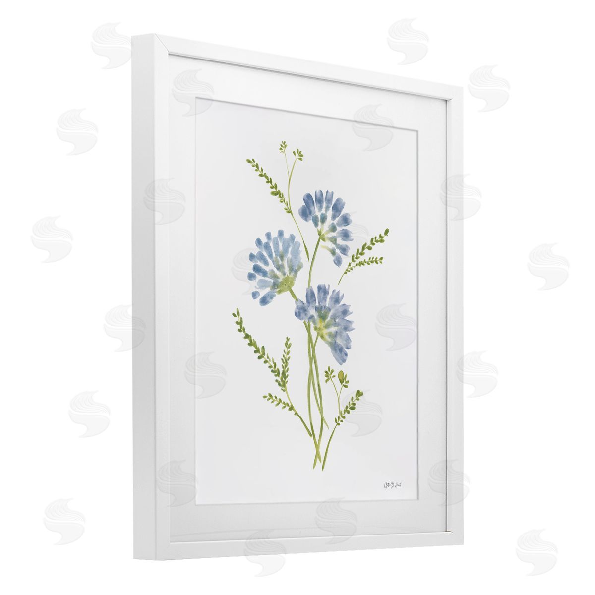 Yvette St. Amant Cornflower Herb Bundle Canvas Wall Art Print