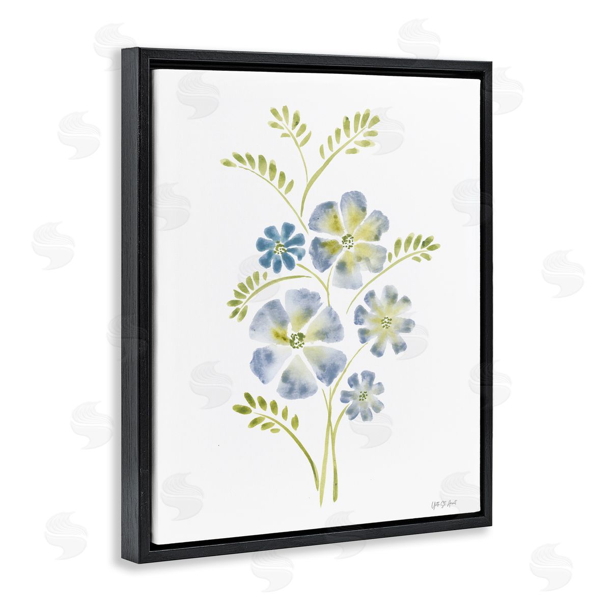 Yvette St. Amant Blue Periwinkle Flower Canvas Wall Art Print