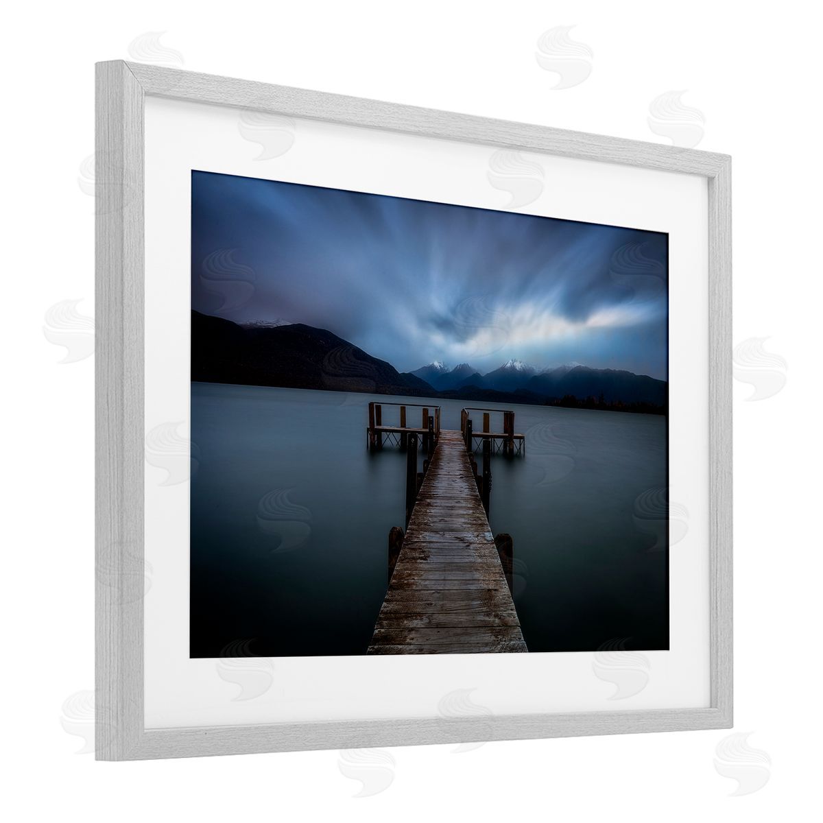Lincoln Harrison Te Anau Pier at Dusk Canvas Wall Art Print