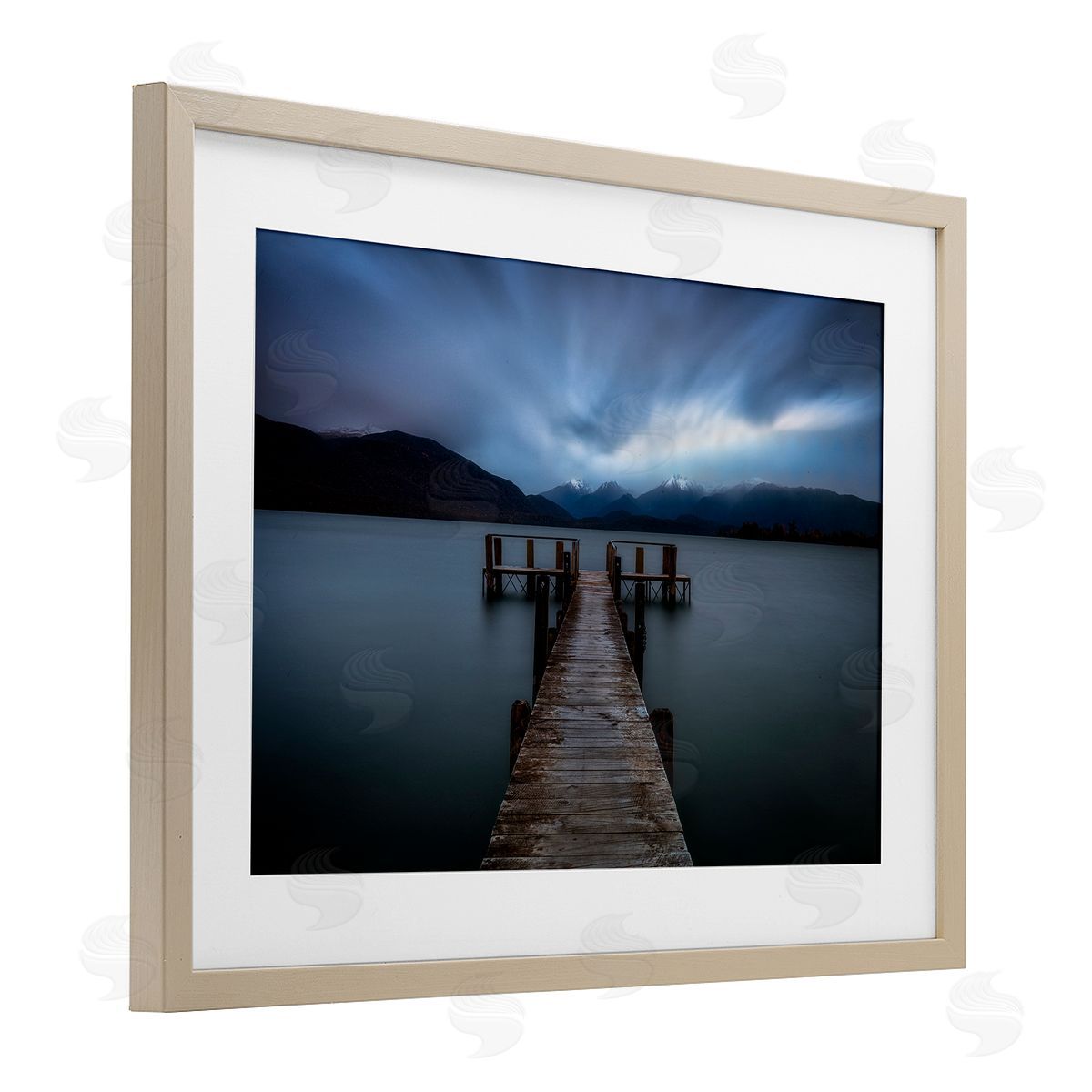 Lincoln Harrison Te Anau Pier at Dusk Canvas Wall Art Print