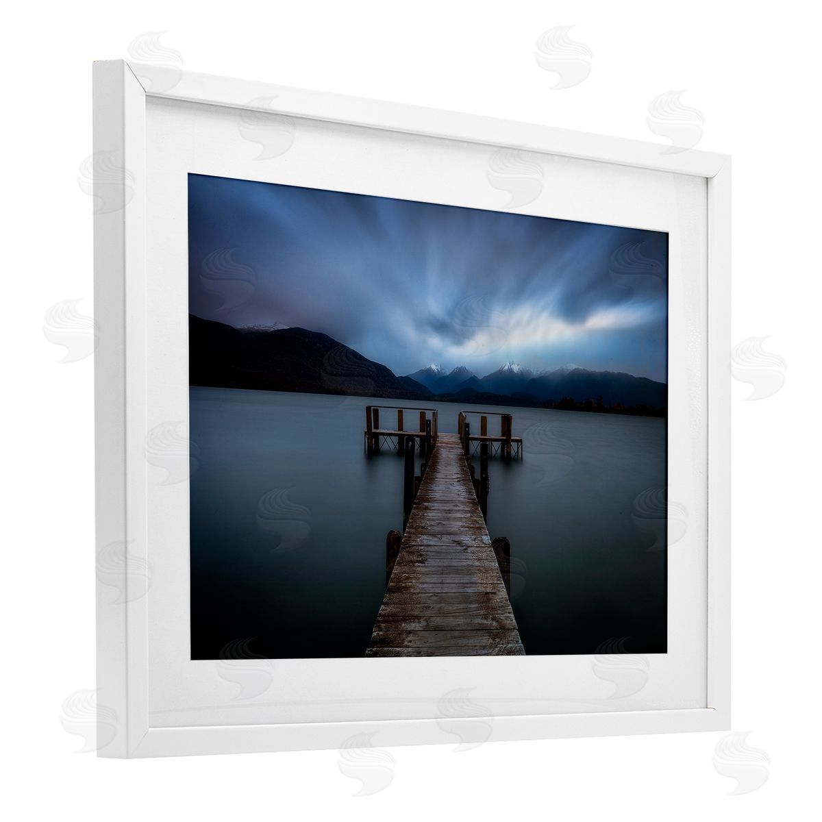 Lincoln Harrison Te Anau Pier at Dusk Canvas Wall Art Print