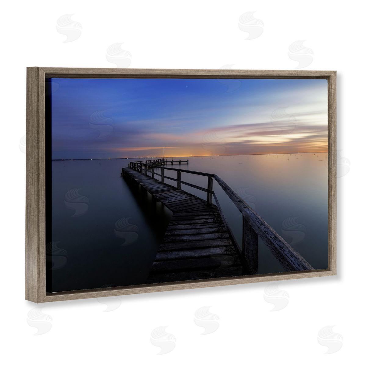 Lincoln Harrison Shelley Beach Pier Canvas Wall Art Print