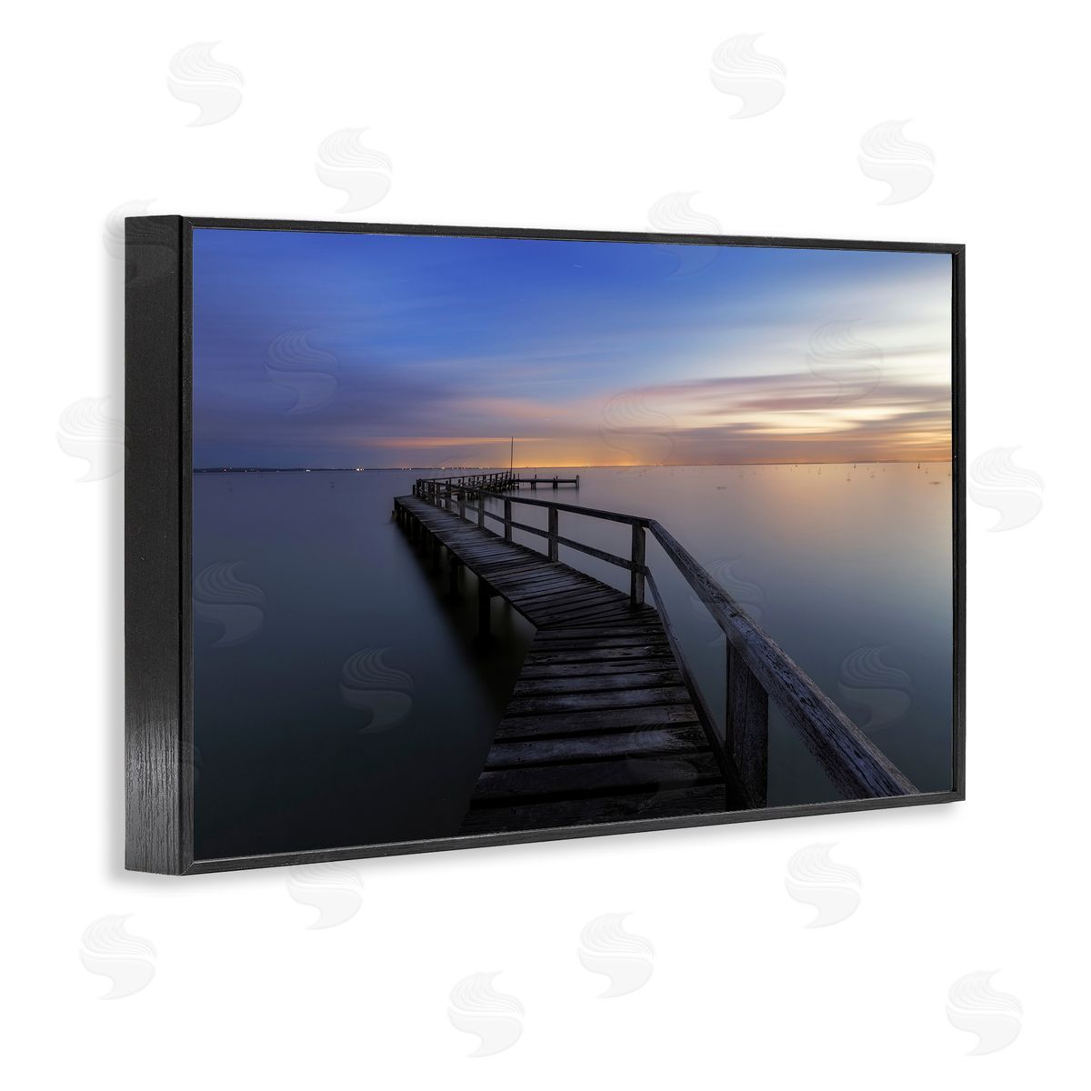 Lincoln Harrison Shelley Beach Pier Canvas Wall Art Print