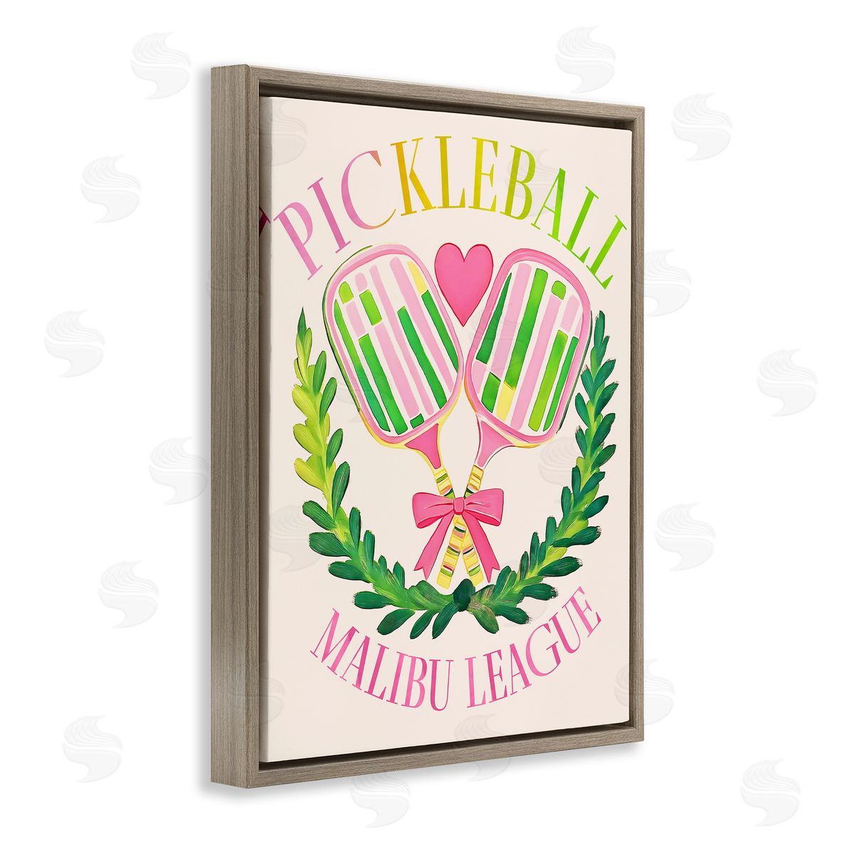 Jess Stempel Pickleball Malibu League Canvas Wall Art Print
