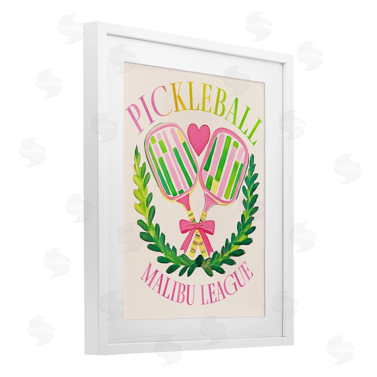 Jess Stempel Pickleball Malibu League Canvas Wall Art Print