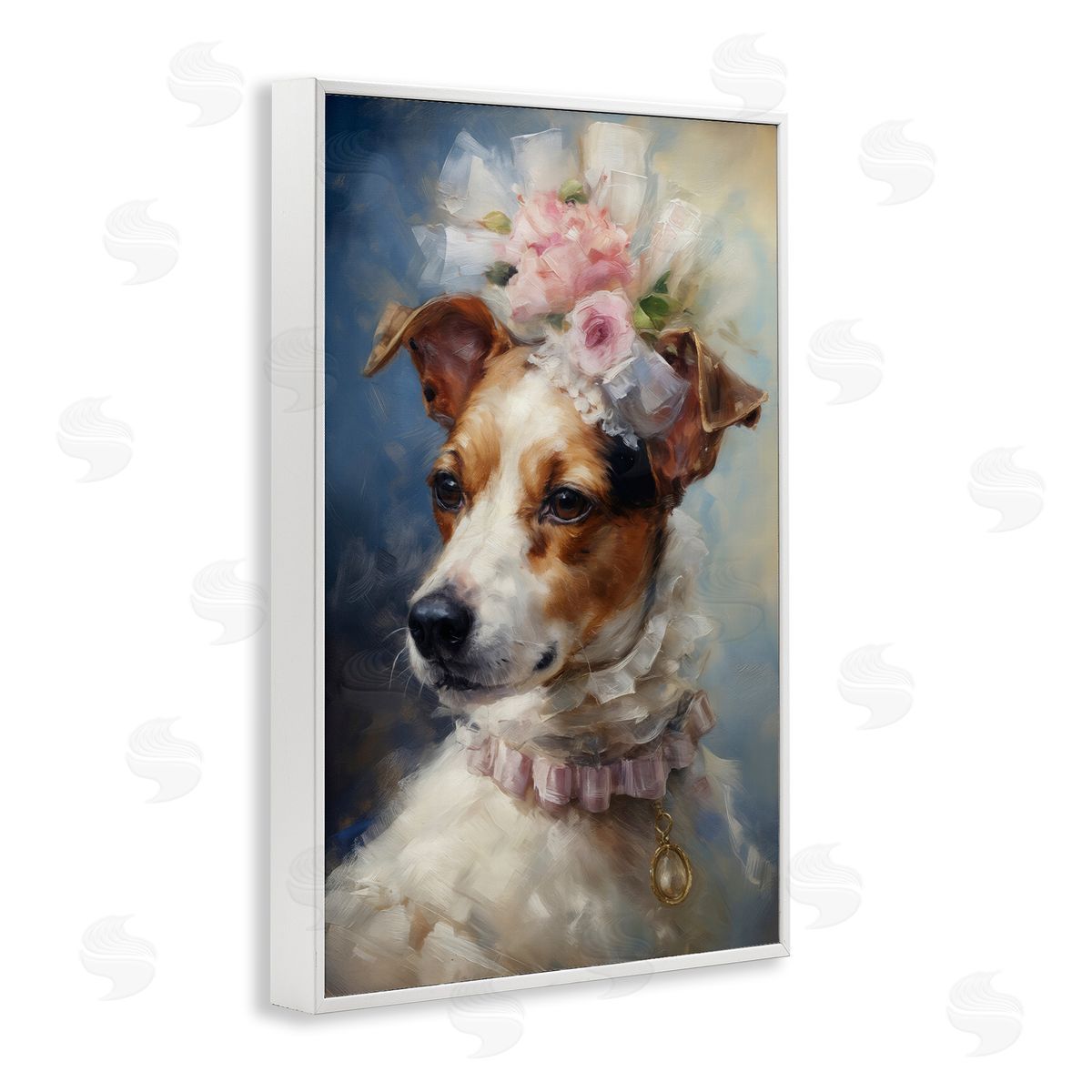 Wumples Victorian Era Jack Russel Canvas Wall Art Print