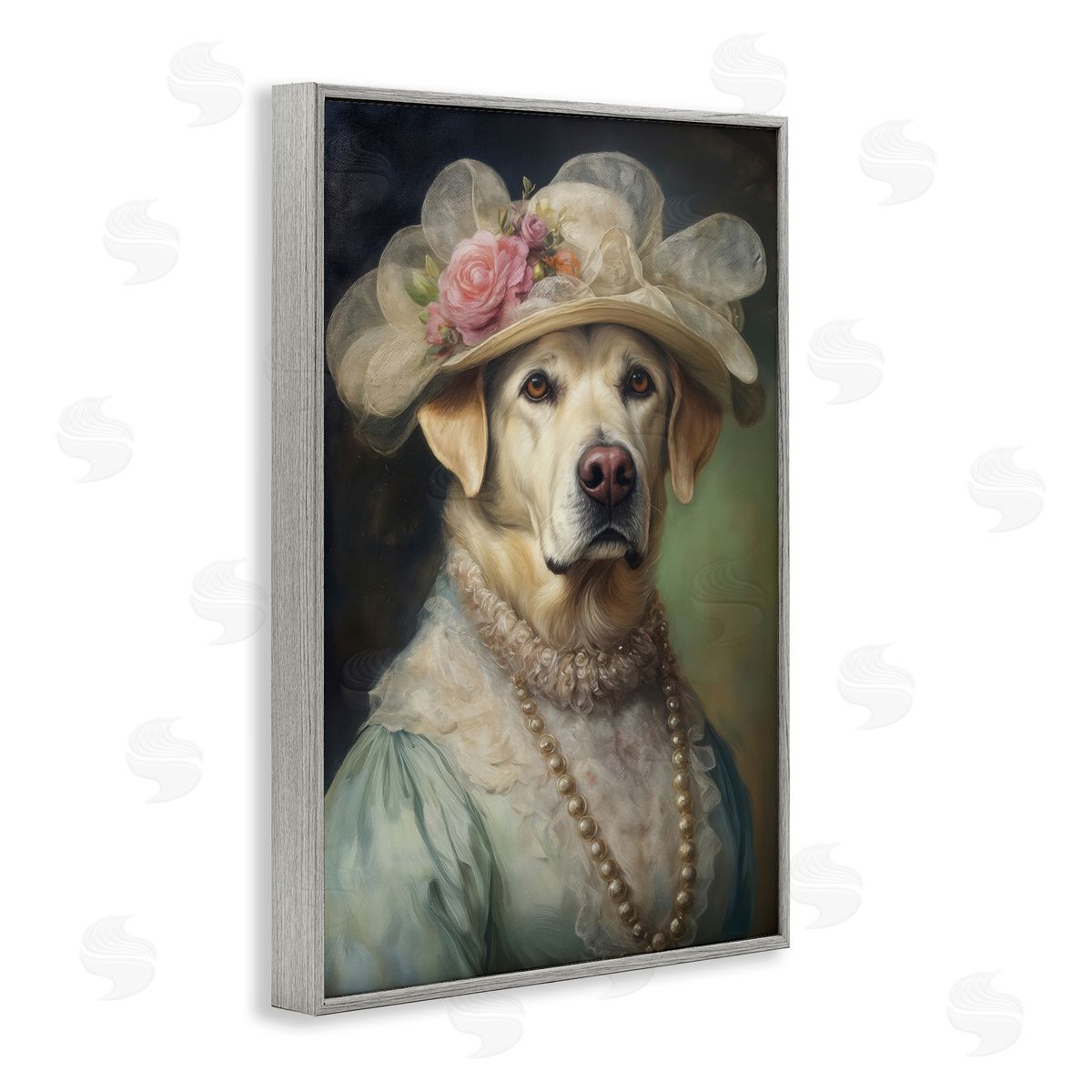 Wumples Elegant Yellow Labrador Canvas Wall Art Print