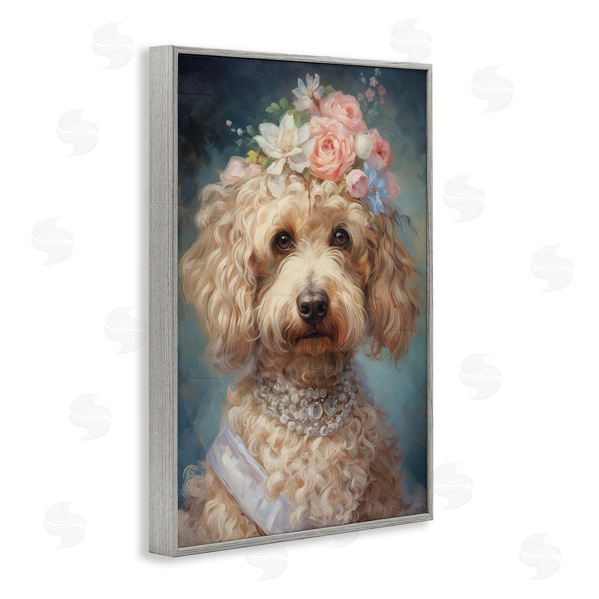 Wumples Fancy Labradoodle Portrait Canvas Wall Art Print