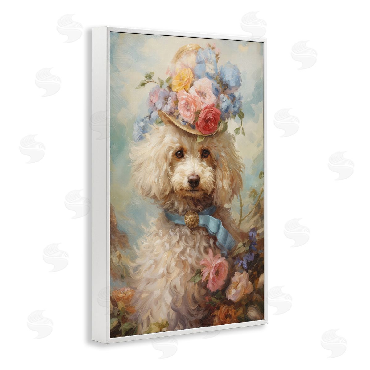 Wumples Labradoodle Victorian Era Pet Canvas Wall Art Print