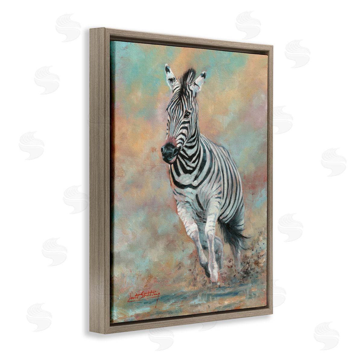 David Stribbling Kicking Up More Dust Canvas Wall Art Print