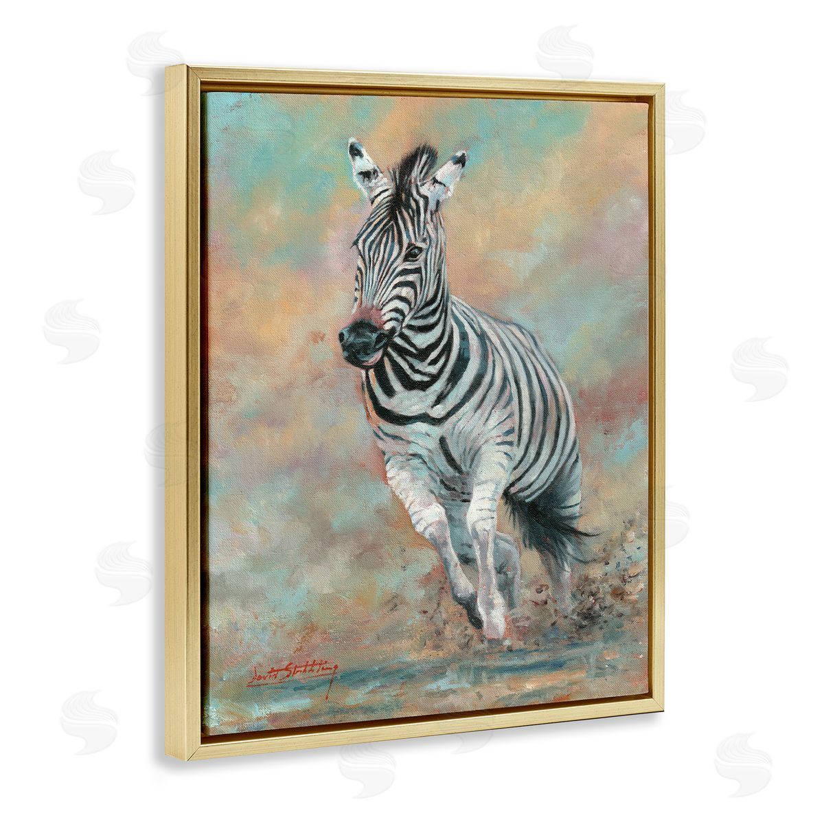 David Stribbling Kicking Up More Dust Canvas Wall Art Print