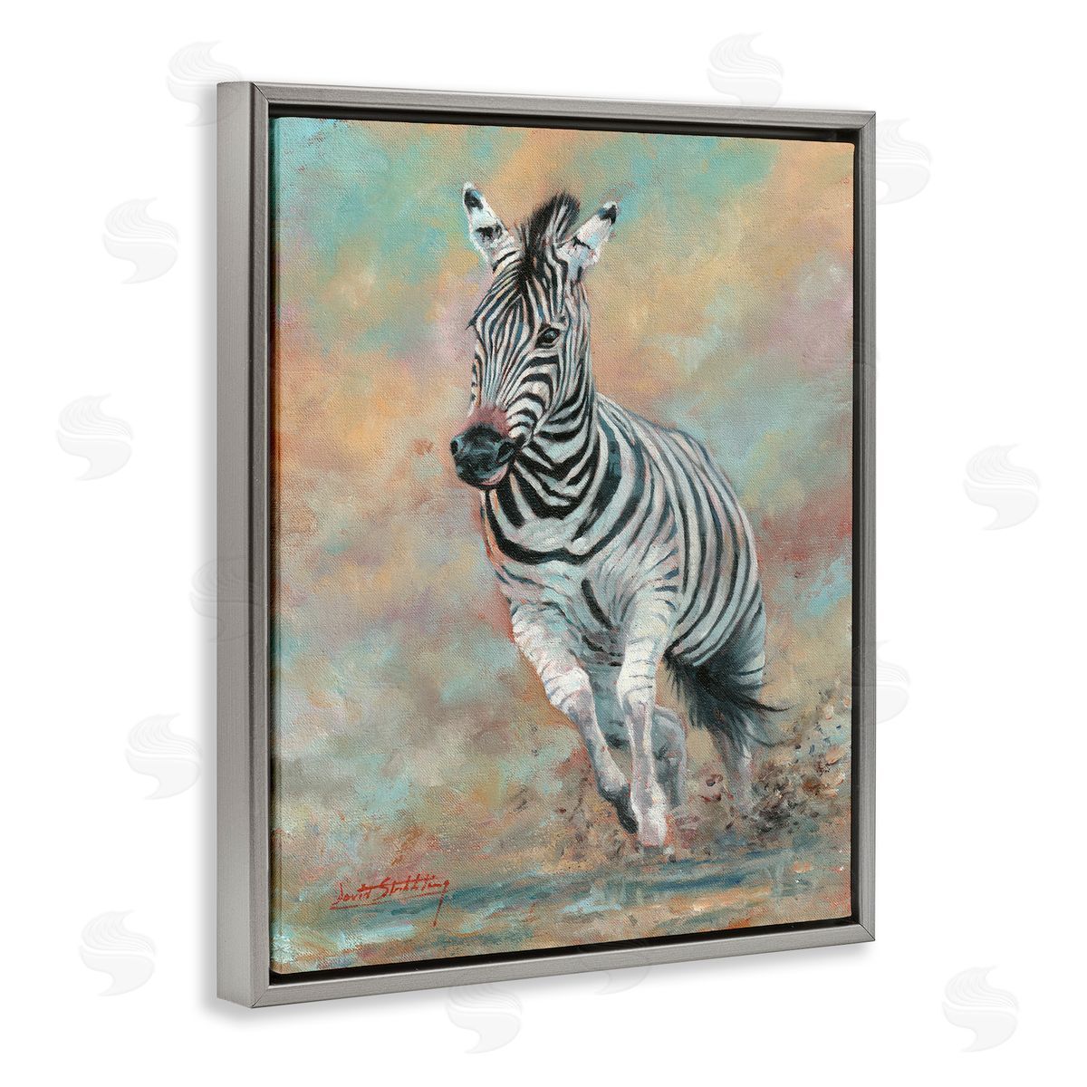 David Stribbling Kicking Up More Dust Canvas Wall Art Print