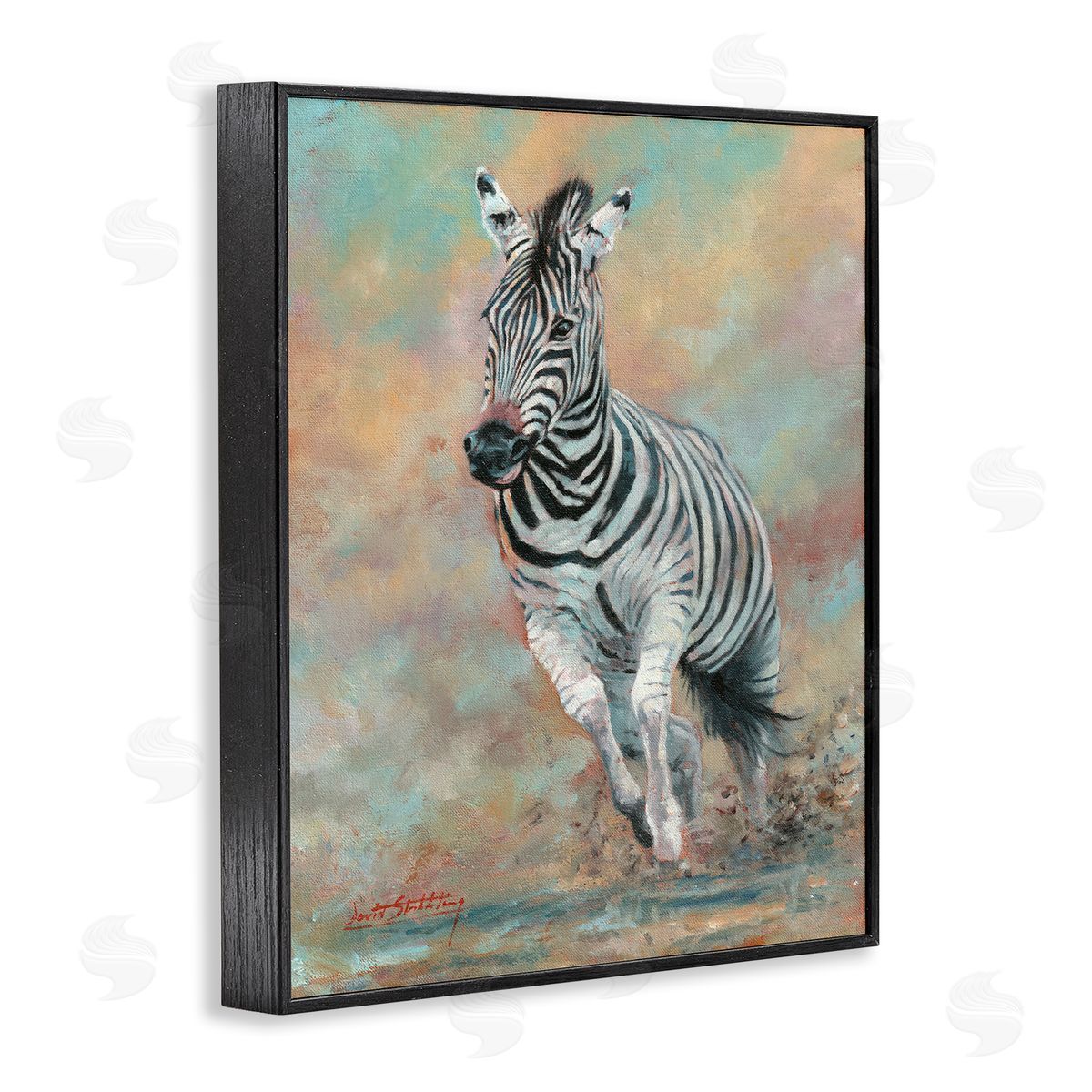 David Stribbling Kicking Up More Dust Canvas Wall Art Print