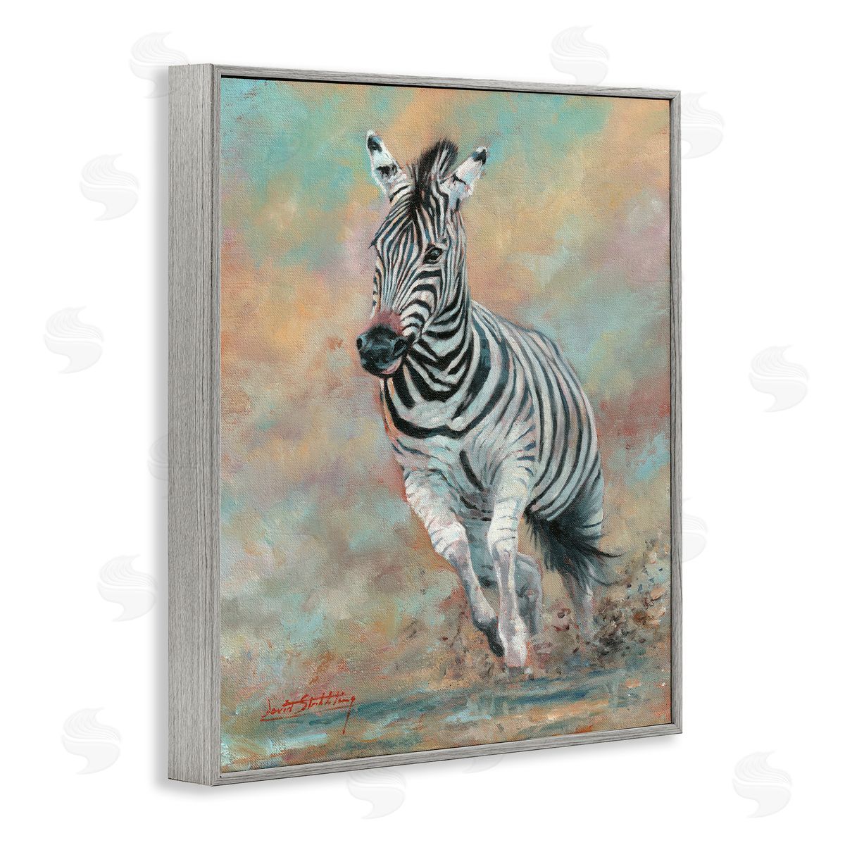 David Stribbling Kicking Up More Dust Canvas Wall Art Print