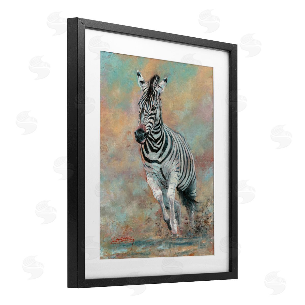 David Stribbling Kicking Up More Dust Canvas Wall Art Print