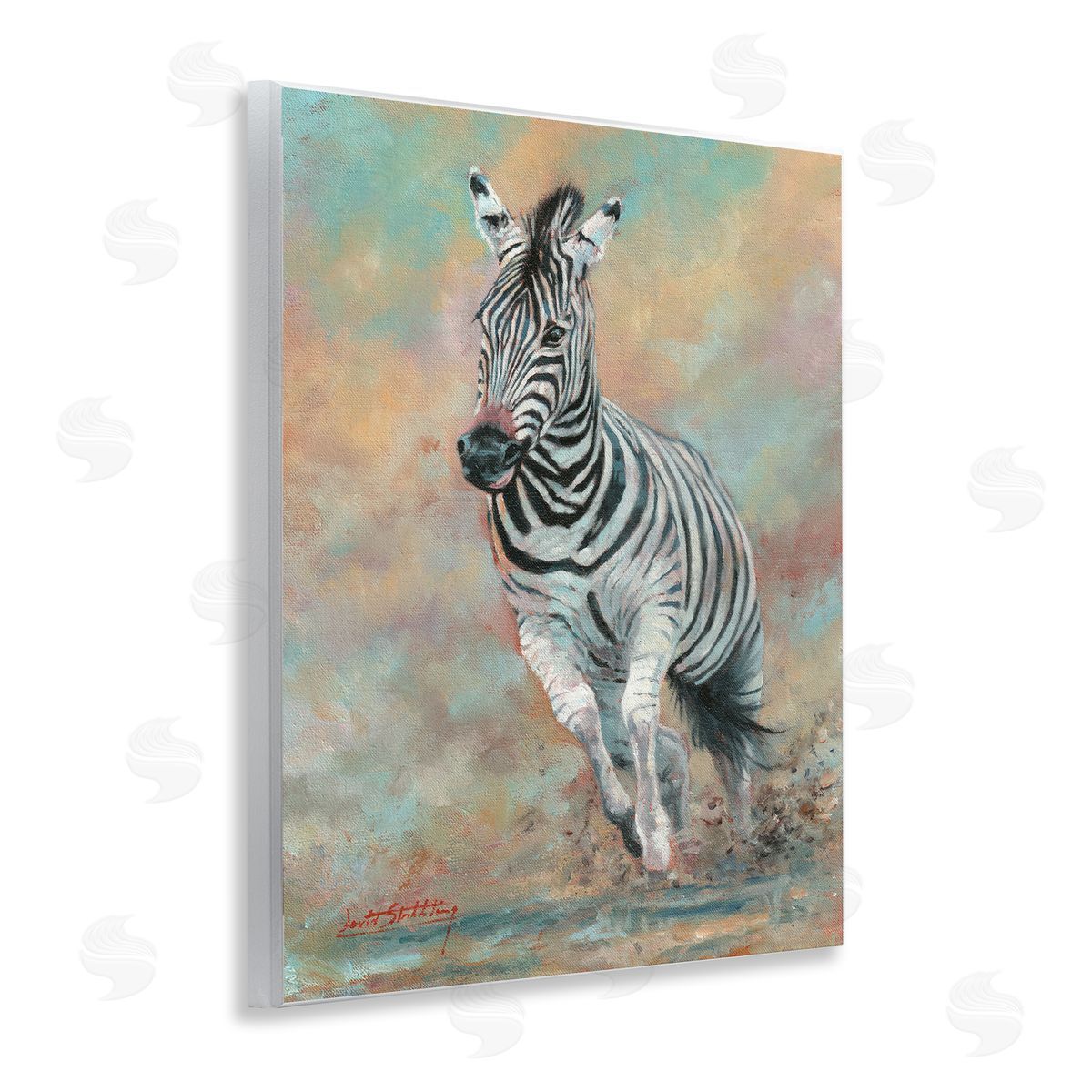 David Stribbling Kicking Up More Dust Canvas Wall Art Print