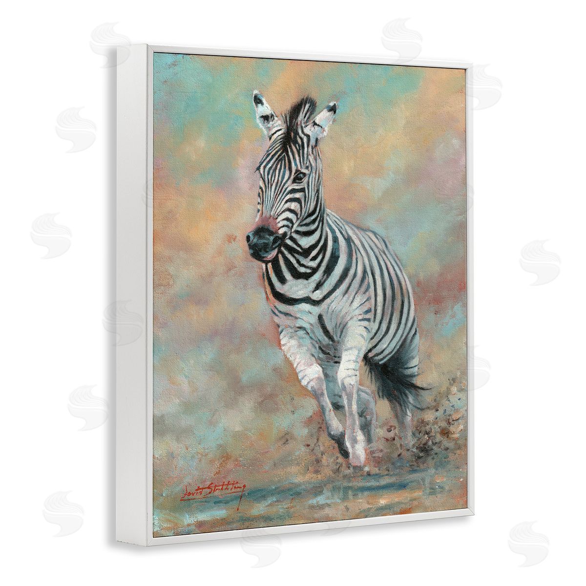 David Stribbling Kicking Up More Dust Canvas Wall Art Print