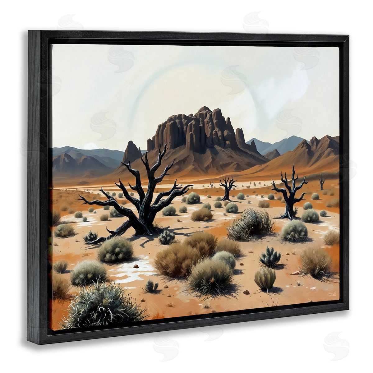 Tabz Jones Cottonwood Desert Mesas Canvas Wall Art Print