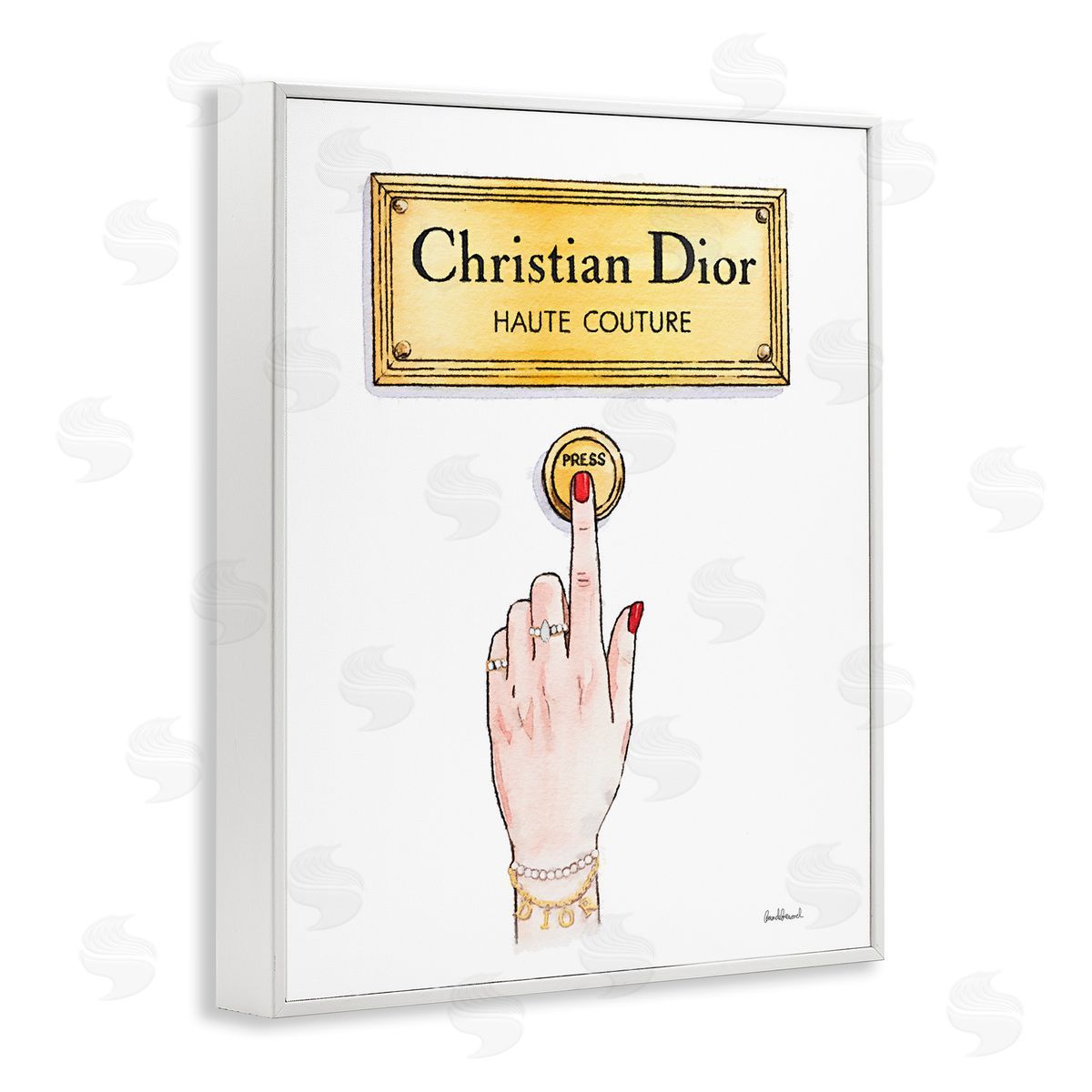 Amanda Greenwood Chic Brand Doorbell Canvas Wall Art Print