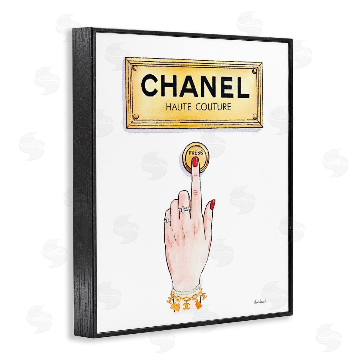 Amanda Greenwood Couture Brand Bell Canvas Wall Art Print