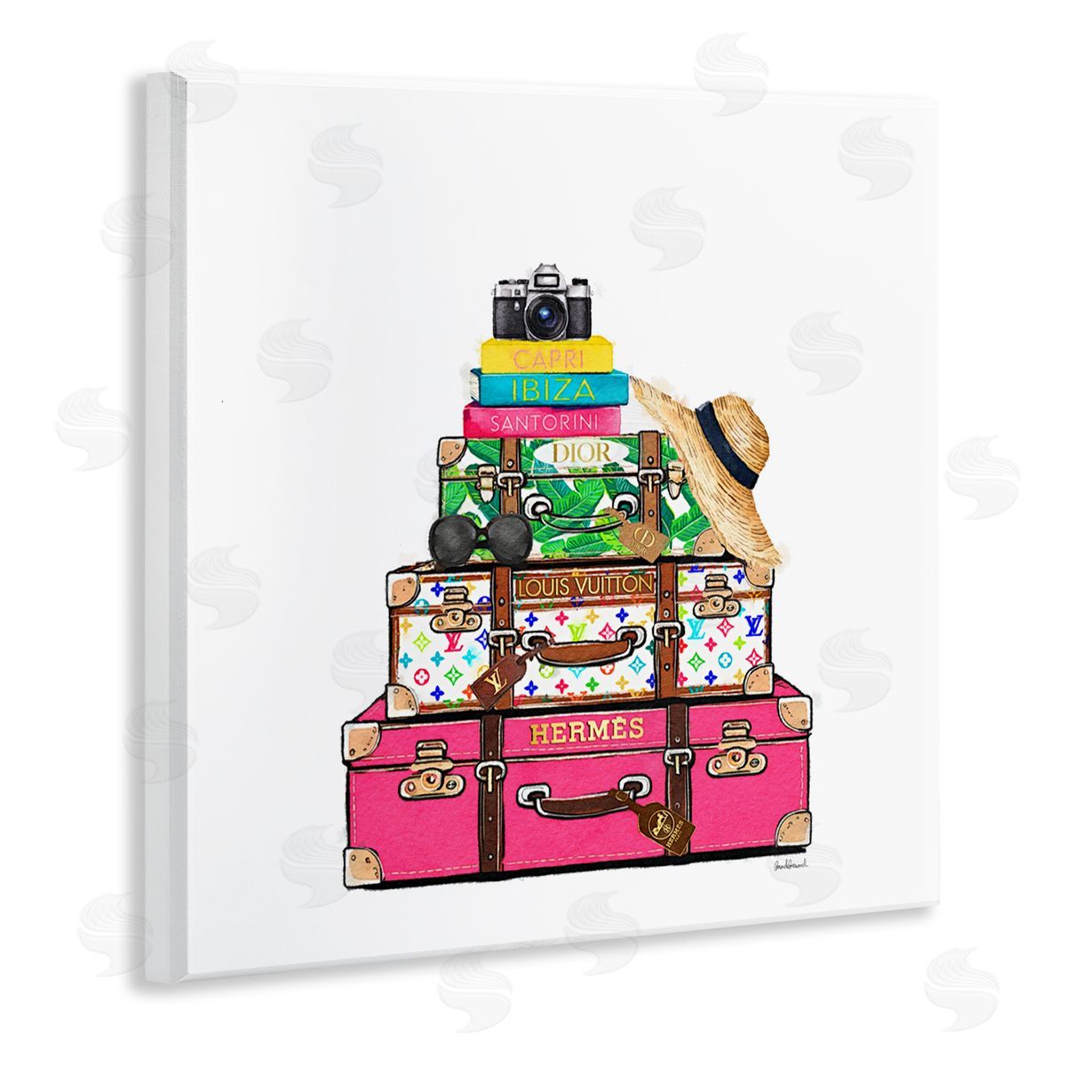 Amanda Greenwood Bold Glam Travel Cases Canvas Wall Art Print
