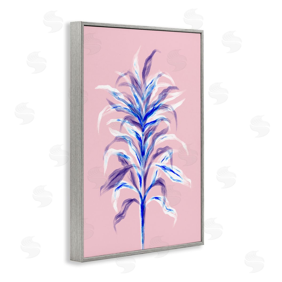Martina Pavlova Pink Bamboo with Leaves Canvas Wall Art Print