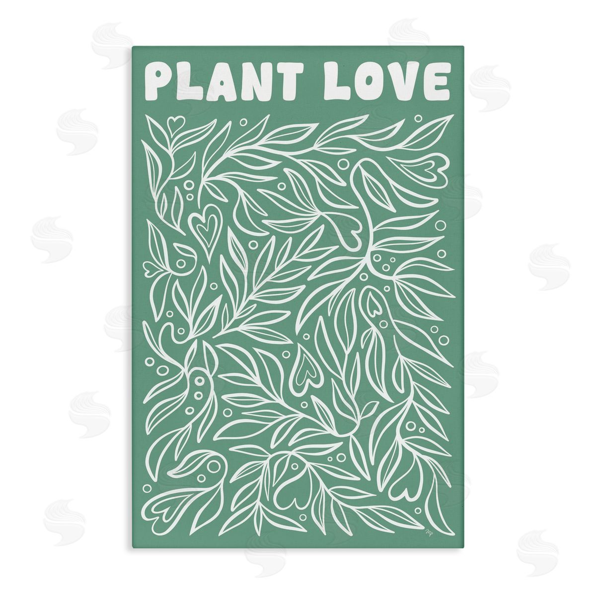 Martina Pavlova Plant Love Minimal Leaves Canvas Wall Art Print