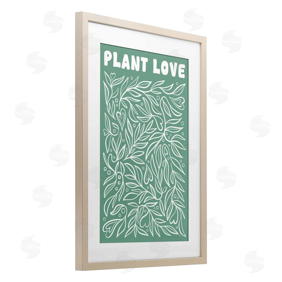 Martina Pavlova Plant Love Minimal Leaves Canvas Wall Art Print