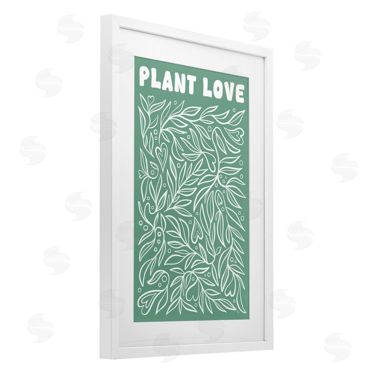 Martina Pavlova Plant Love Minimal Leaves Canvas Wall Art Print