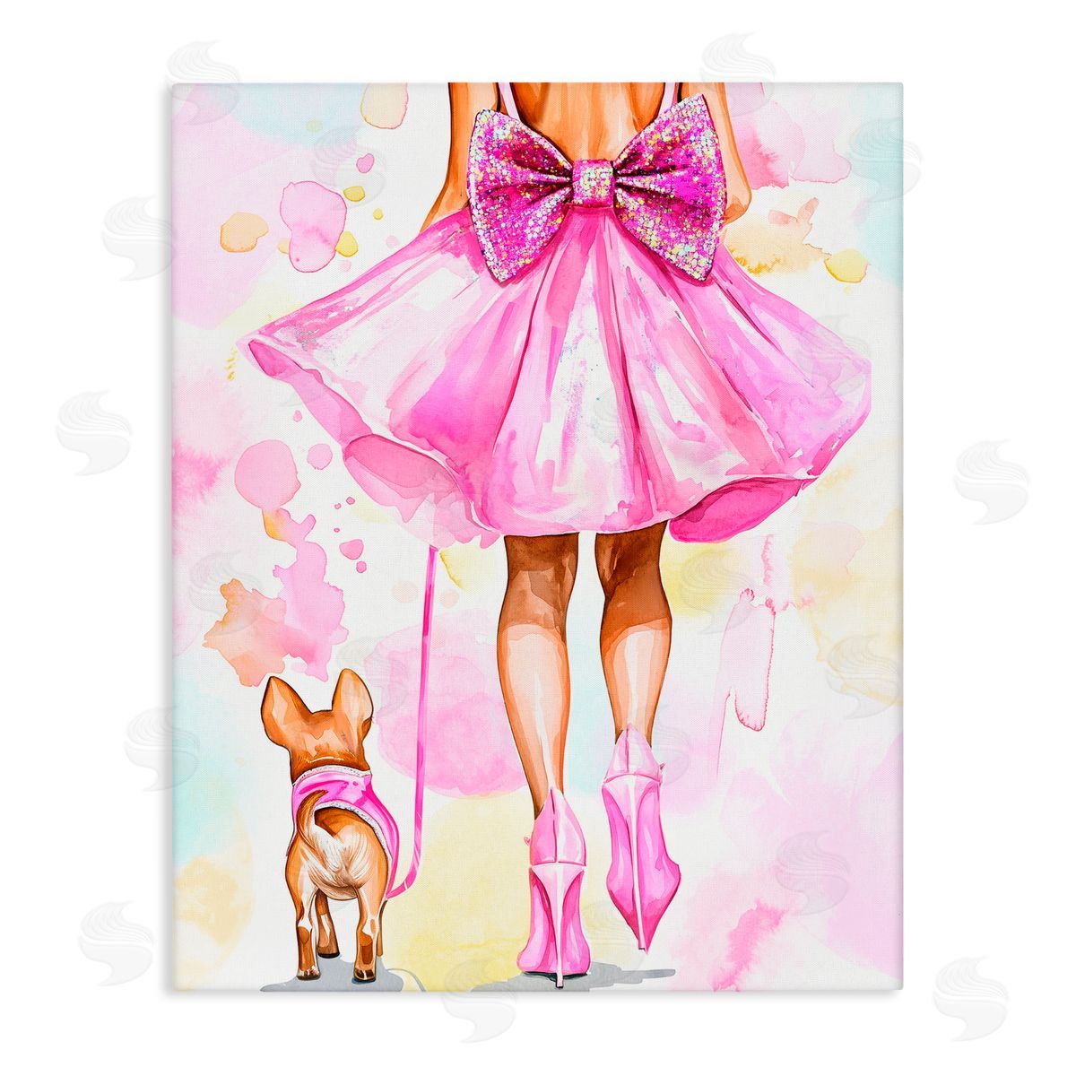 Jess Stempel Walking The Runway Gal Canvas Wall Art Print
