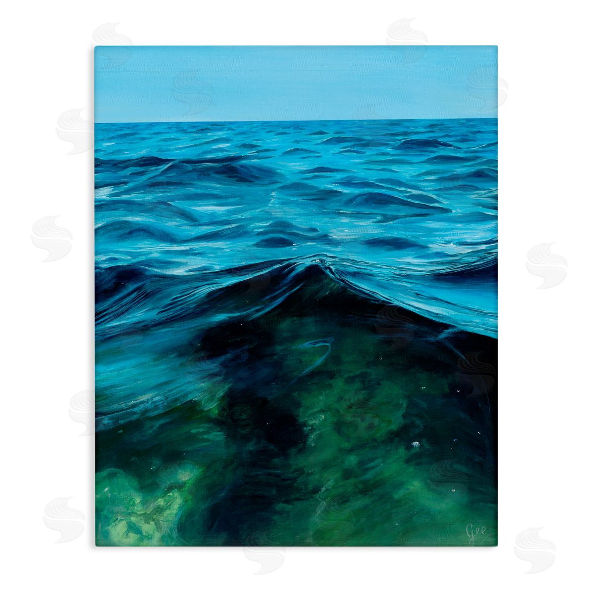 Georgie Harrison Moment Of Peace Sea Waves Canvas Wall Art Print