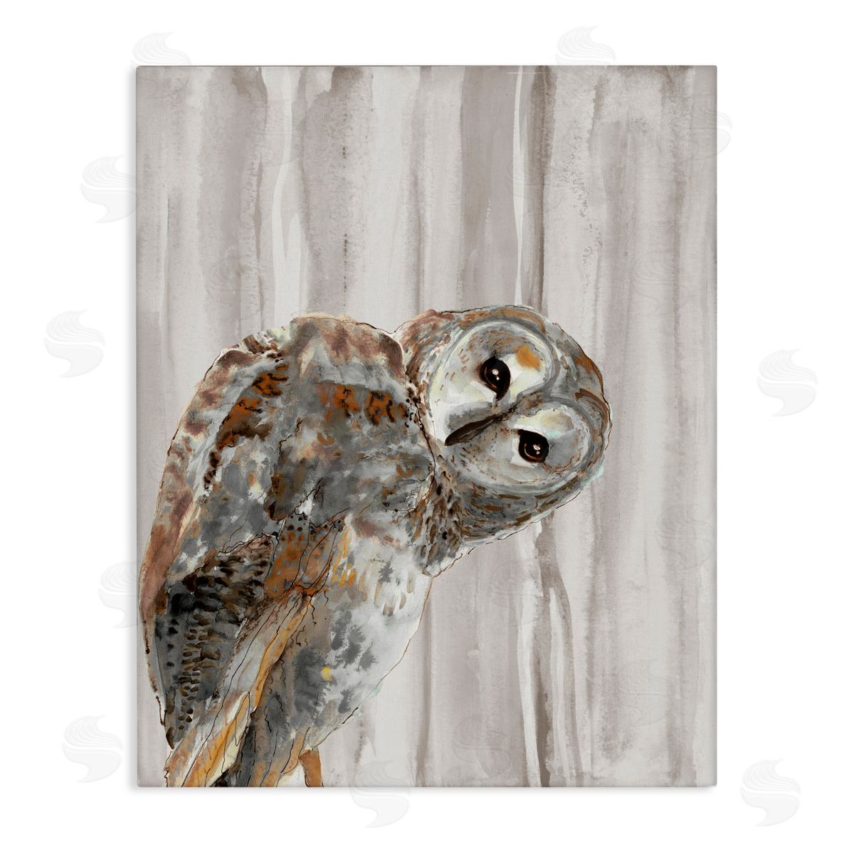 Patti Mann Peeking Owl's Gaze Canvas Wall Art Print