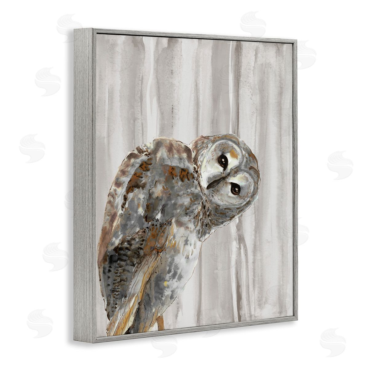 Patti Mann Peeking Owl's Gaze Canvas Wall Art Print