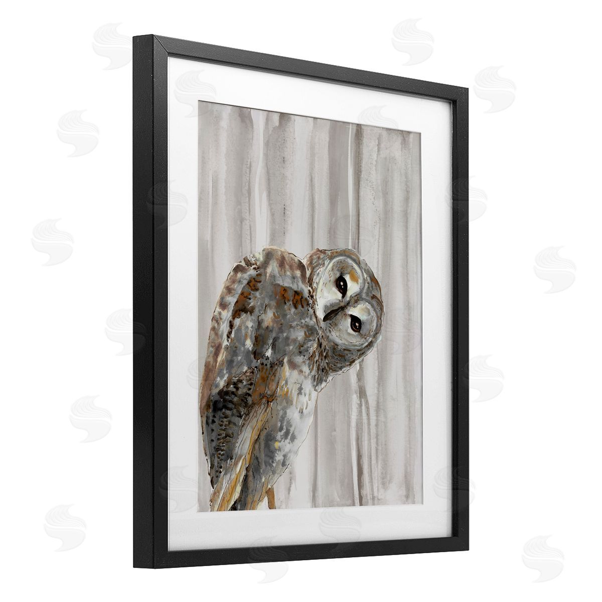 Patti Mann Peeking Owl's Gaze Canvas Wall Art Print