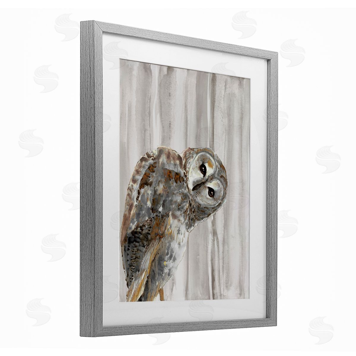 Patti Mann Peeking Owl's Gaze Canvas Wall Art Print