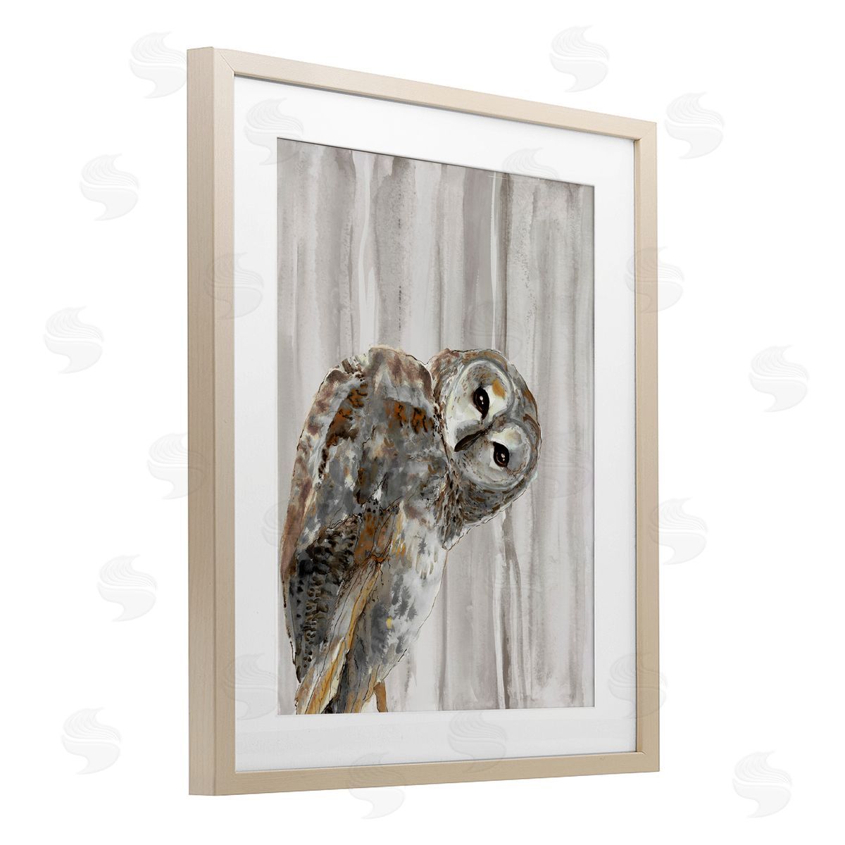 Patti Mann Peeking Owl's Gaze Canvas Wall Art Print