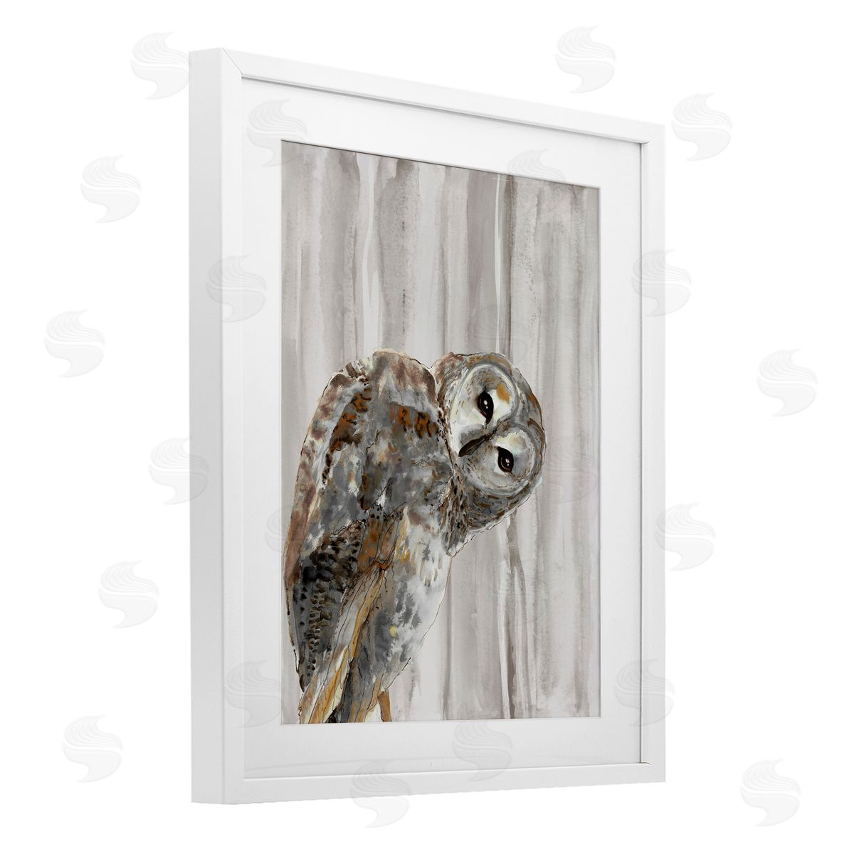 Patti Mann Peeking Owl's Gaze Canvas Wall Art Print