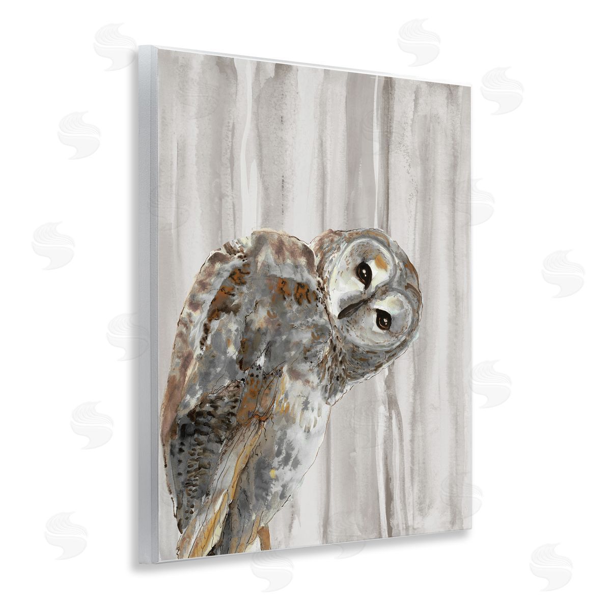 Patti Mann Peeking Owl's Gaze Canvas Wall Art Print