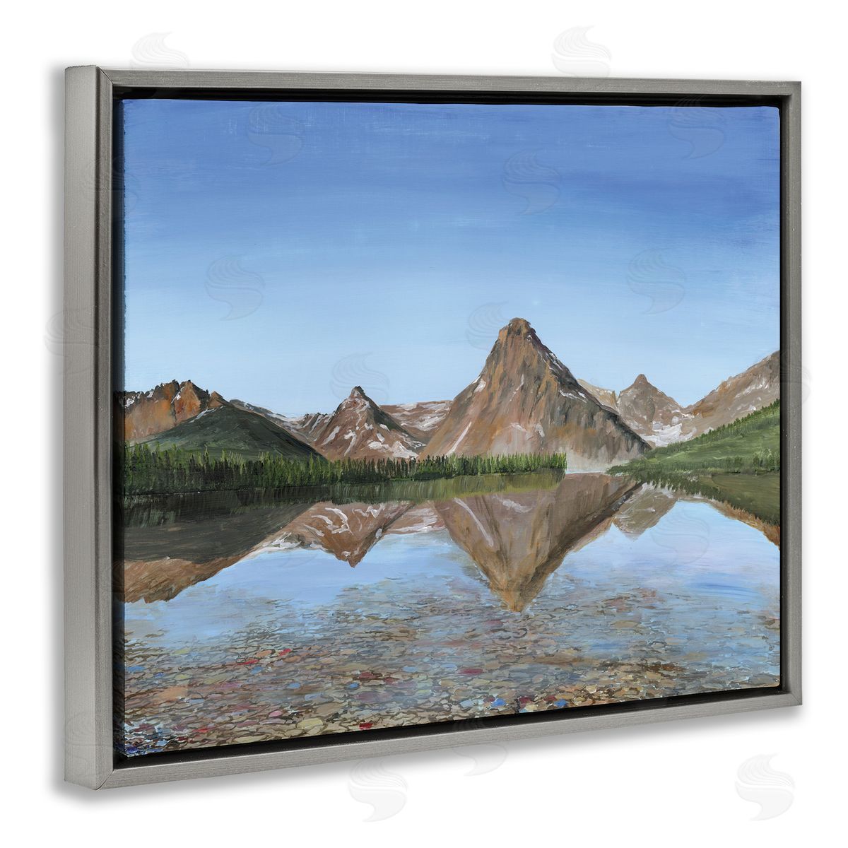 Georgie Harrison Alpine Reflection Peaks Canvas Wall Art Print