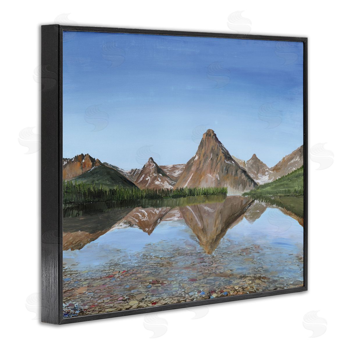 Georgie Harrison Alpine Reflection Peaks Canvas Wall Art Print