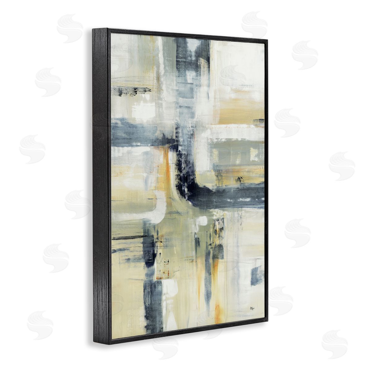 Lisa Ridgers Expressive Subtle Neutrals Canvas Wall Art Print